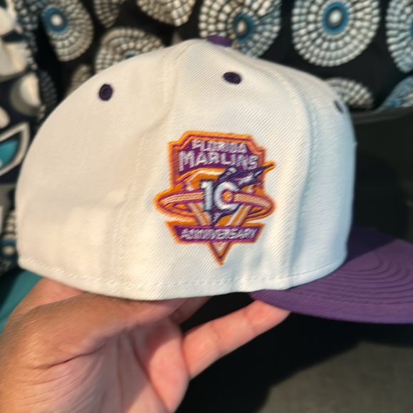 Florida Marlins Size 7 1/2 Fitted Cap - Picture 2 of 4